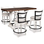 Signature Design by Ashley Valebeck D546D4 5 pc Counter Height Dining Set IMAGE 1