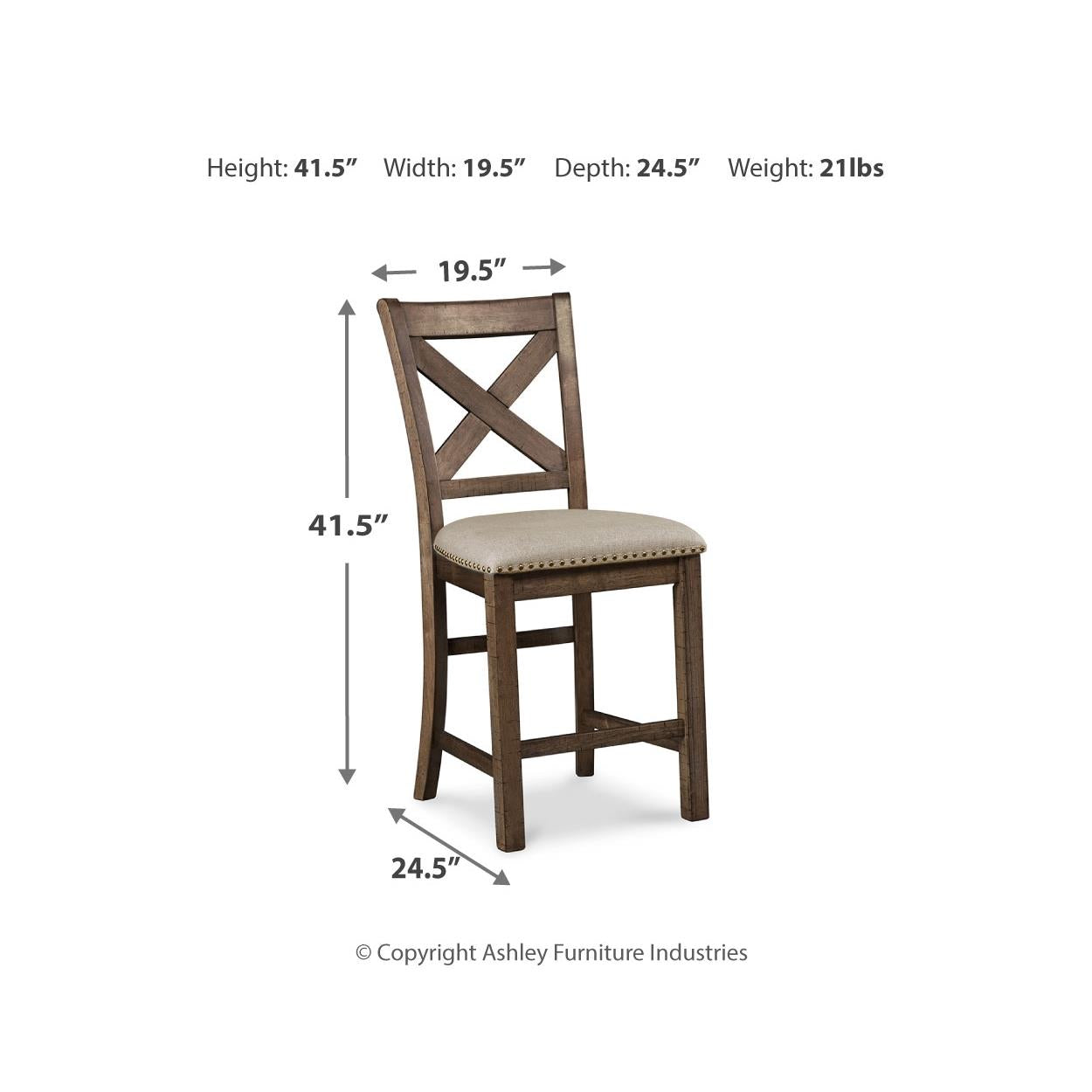 Signature Design by Ashley Moriville D631D12 9 pc Counter Height Dining Set IMAGE 8