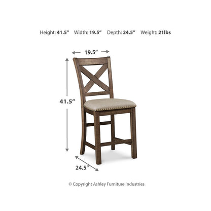 Signature Design by Ashley Moriville D631D12 9 pc Counter Height Dining Set IMAGE 8