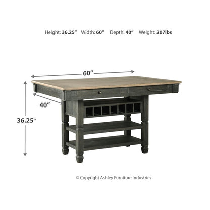 Signature Design by Ashley Tyler Creek D736D14 3 pc Counter Height Dining Set IMAGE 8