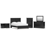  Signature Design by Ashley Maribel B138B76 8 pc Queen Panel Bedroom Set IMAGE 1