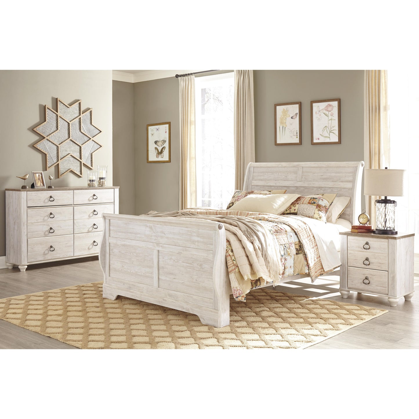  Signature Design by Ashley Willowton 2-Drawer Nightstand B267-92 IMAGE 4
