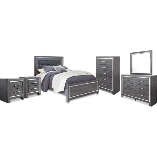  Signature Design by Ashley Lodanna B214B49 8 pc Queen Panel Bedroom Set IMAGE 1