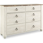  Signature Design by Ashley Willowton B267B55 7 pc Queen Sleigh Bedroom Set IMAGE 3