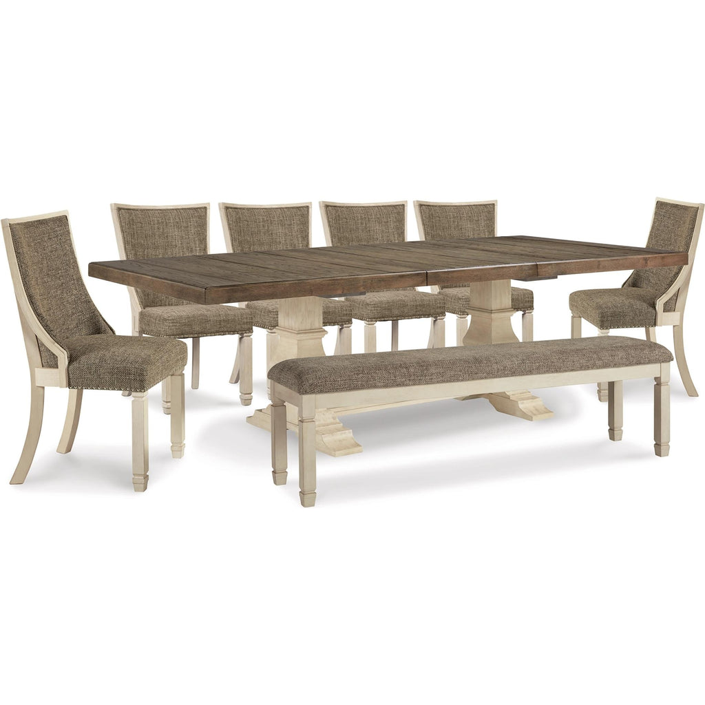  Signature Design by Ashley Bolanburg D647D31 8 pc Dining Set IMAGE 1