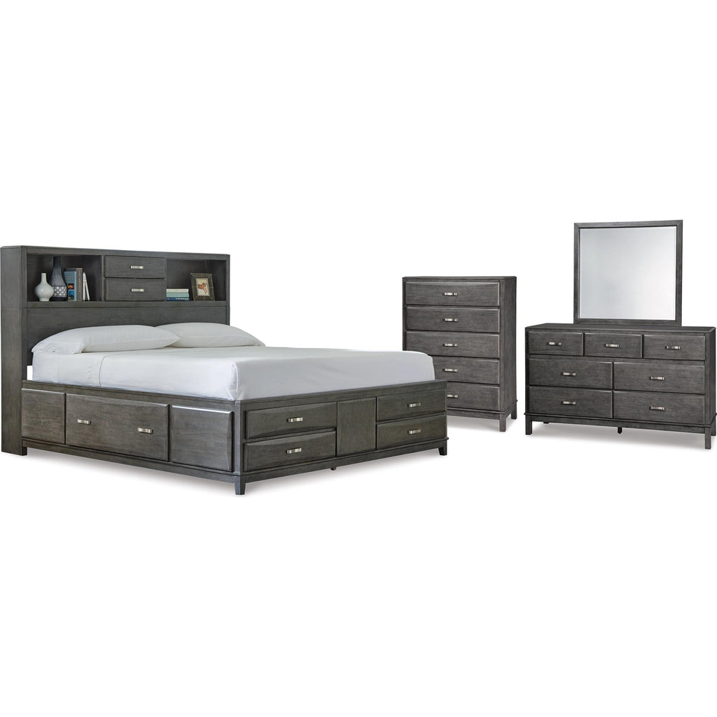  Signature Design by Ashley Caitbrook B476B11 6 pc California King Bookcase Storage Bedroom Set IMAGE 1