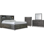  Signature Design by Ashley Caitbrook B476B11 6 pc California King Bookcase Storage Bedroom Set IMAGE 1