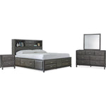  Signature Design by Ashley Caitbrook B476B33 7 pc King Bookcase Storage Bedroom Set IMAGE 1