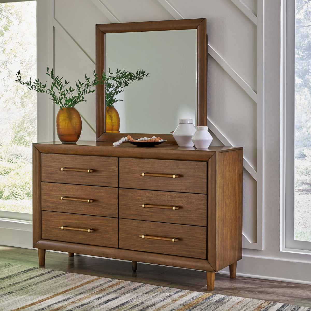  Signature Design by Ashley Lyncott B615 8 pc King Upholstered Panel Bedroom Set IMAGE 3