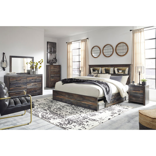  Signature Design by Ashley Drystan B211B110 7 pc King Bookcase Bedroom Set IMAGE 1
