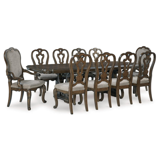 Signature Design by Ashley Maylee D947D14 11 pc Dining Set IMAGE 1