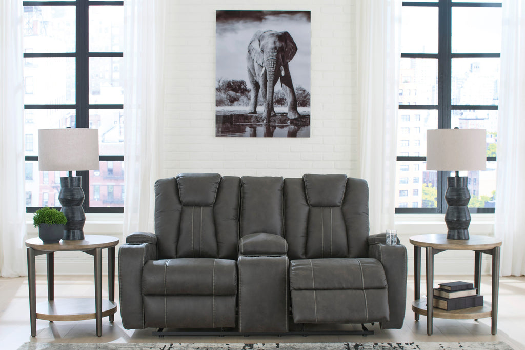 3460443 Glider Reclining Loveseat W/Console American Furniture of Slidell