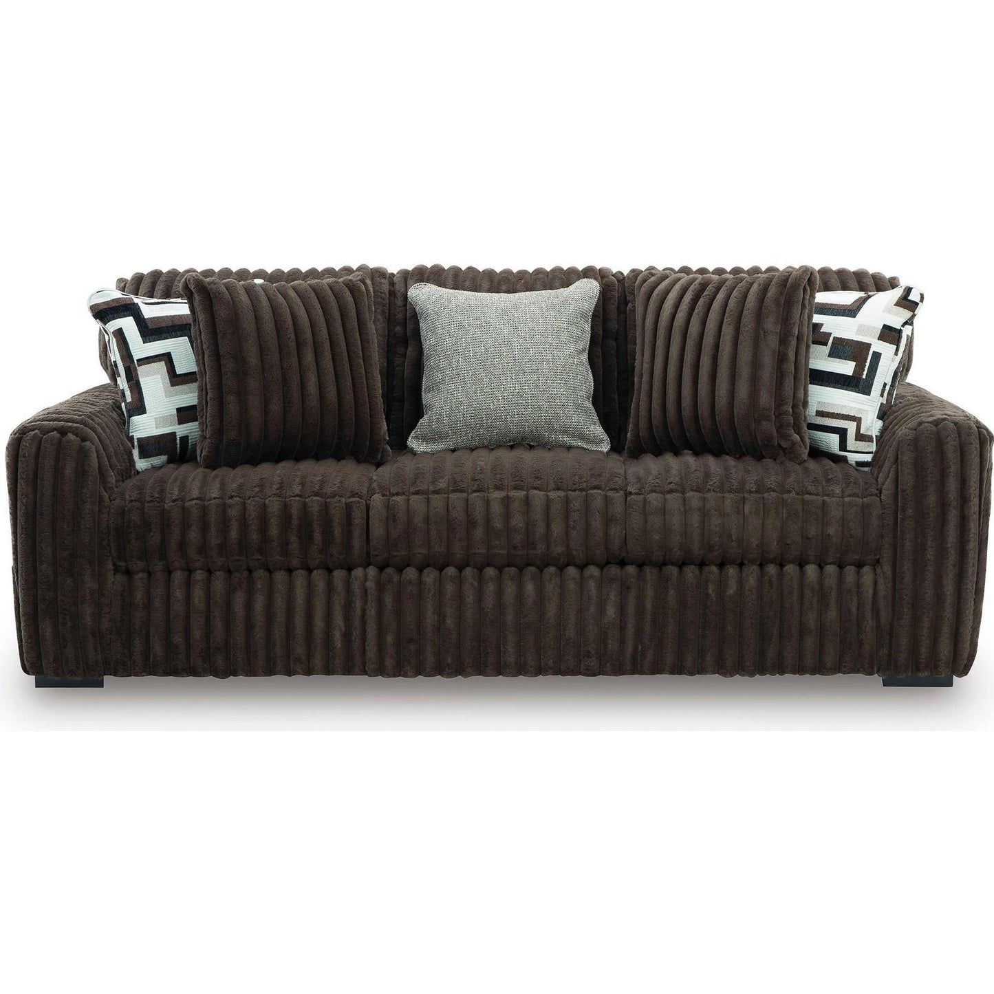  Signature Design by Ashley Midnight-Madness 98104 2 pc Living Room Set - Chocolate IMAGE 2