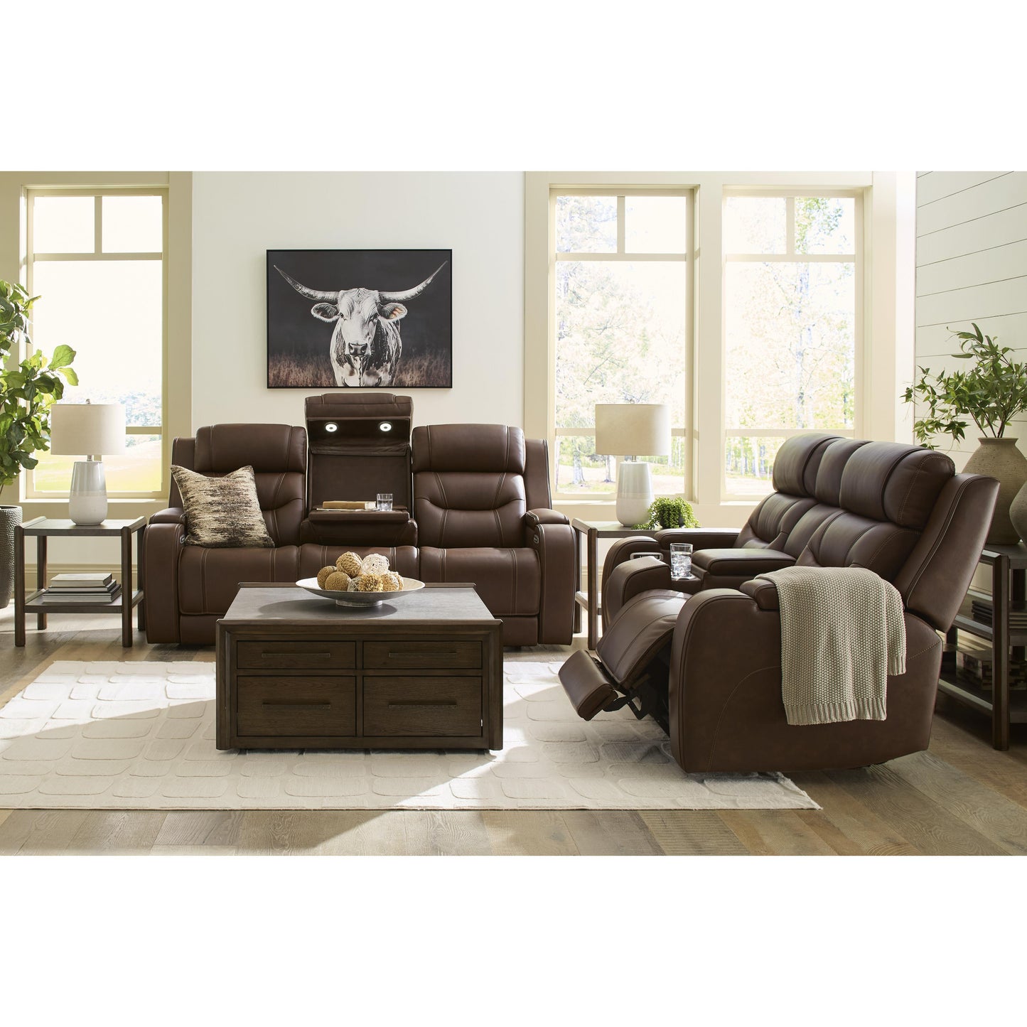  Signature Design by Ashley Knightington PCU11602 2 pc Power Reclining Living Room Set IMAGE 1