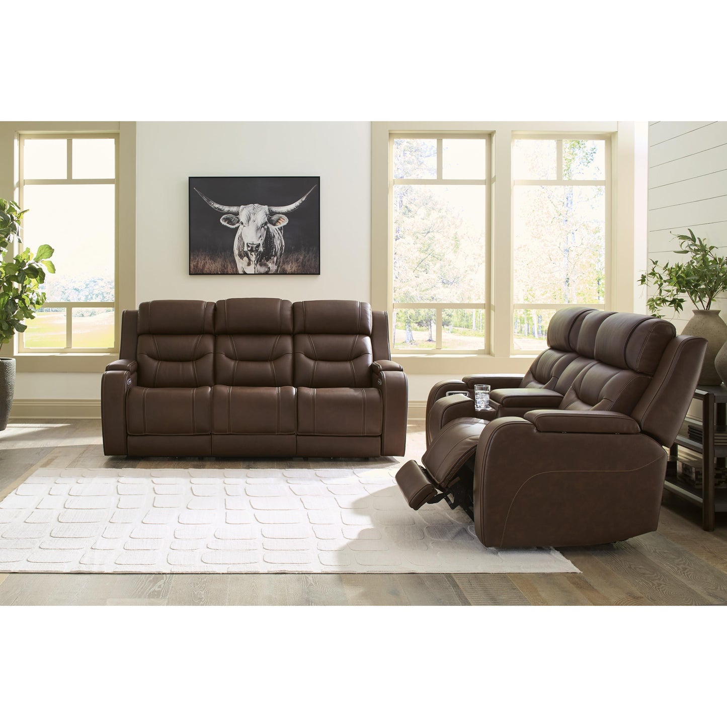  Signature Design by Ashley Knightington PCU11602 2 pc Power Reclining Living Room Set IMAGE 2