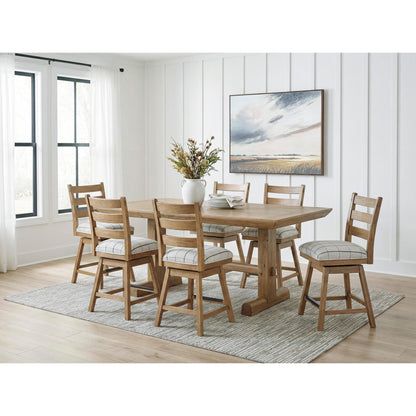  Benchcraft Ridgester D858 7 pc Counter Height Dining Set IMAGE 1
