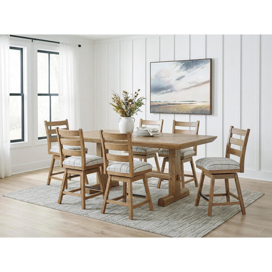  Benchcraft Ridgester D858 7 pc Counter Height Dining Set IMAGE 1