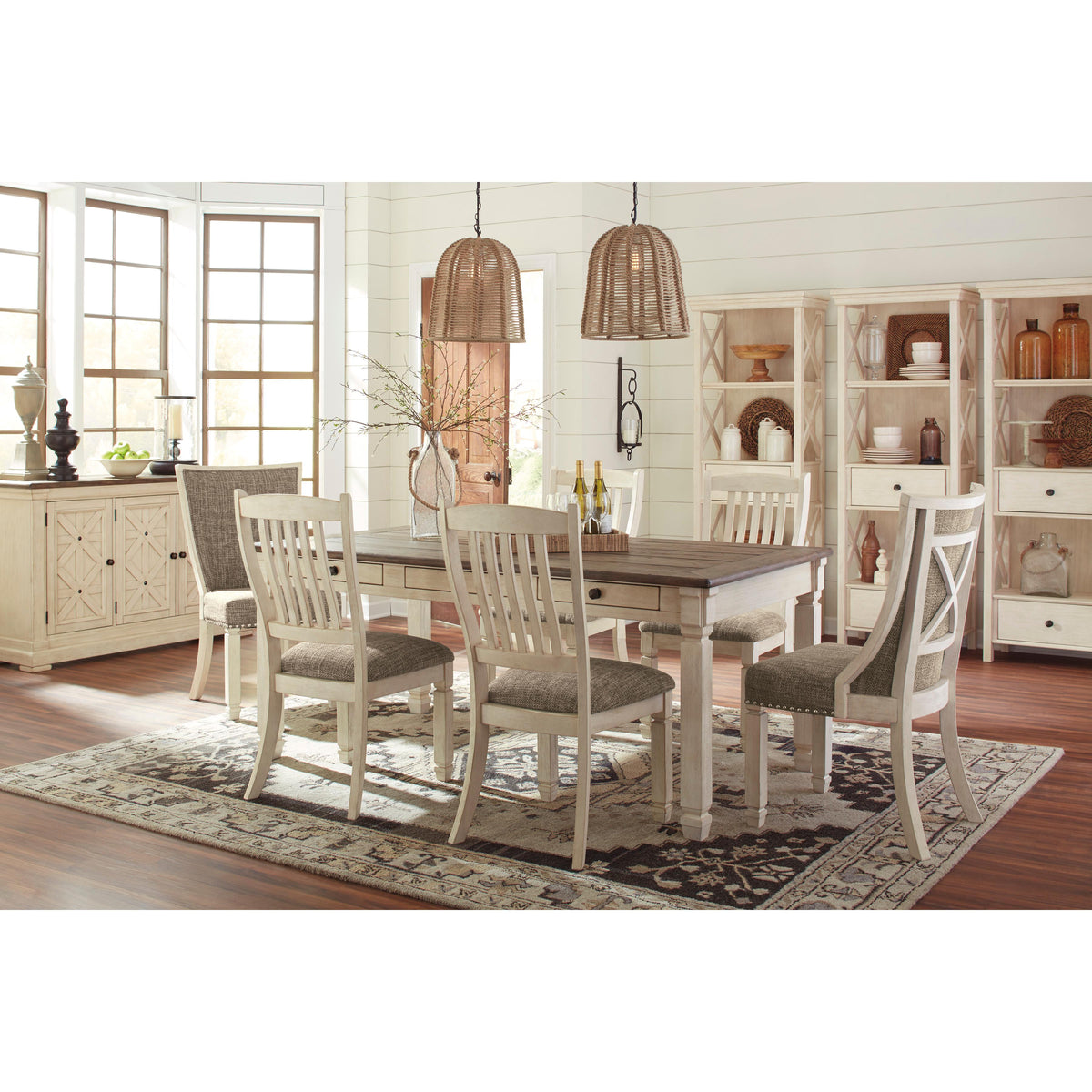  Signature Design by Ashley Bolanburg Dining Table D647-25 IMAGE 6