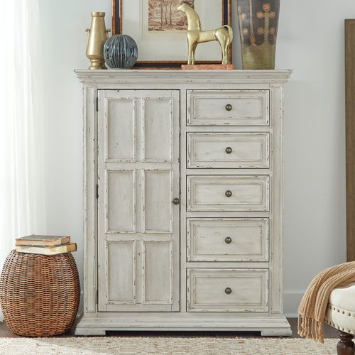 Big Valley Door Chest White