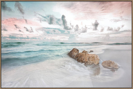 SC1008C "Blush Tide" Gloss Canvas in Frame