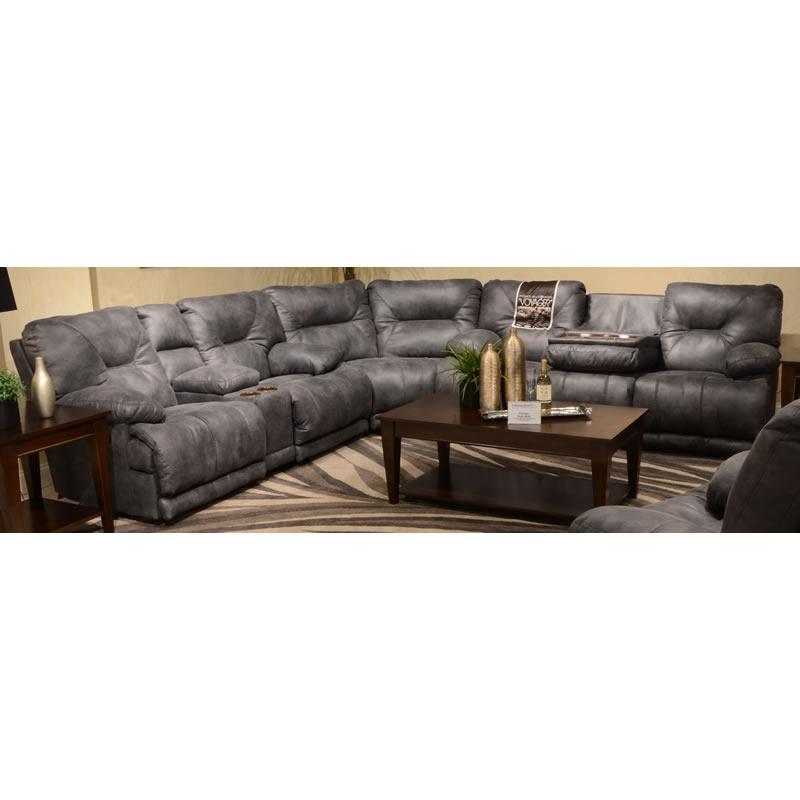  Catnapper Voyager Reclining Fabric and Leather Look 3 pc Sectional 43845 1228-53/3028-53|4388 1228-53/3028-53|4389 1228-53/3028-53 IMAGE 1