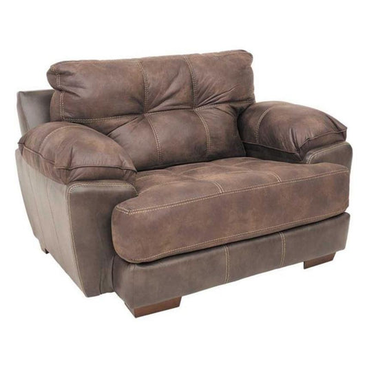 Jackson Furniture Drummond Stationary Fabric and Leather Look Chair 4296-01 1152-89/1300-89 IMAGE 1