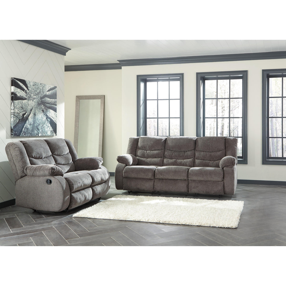  Signature Design by Ashley Tulen Reclining Fabric Loveseat 9860686 IMAGE 7