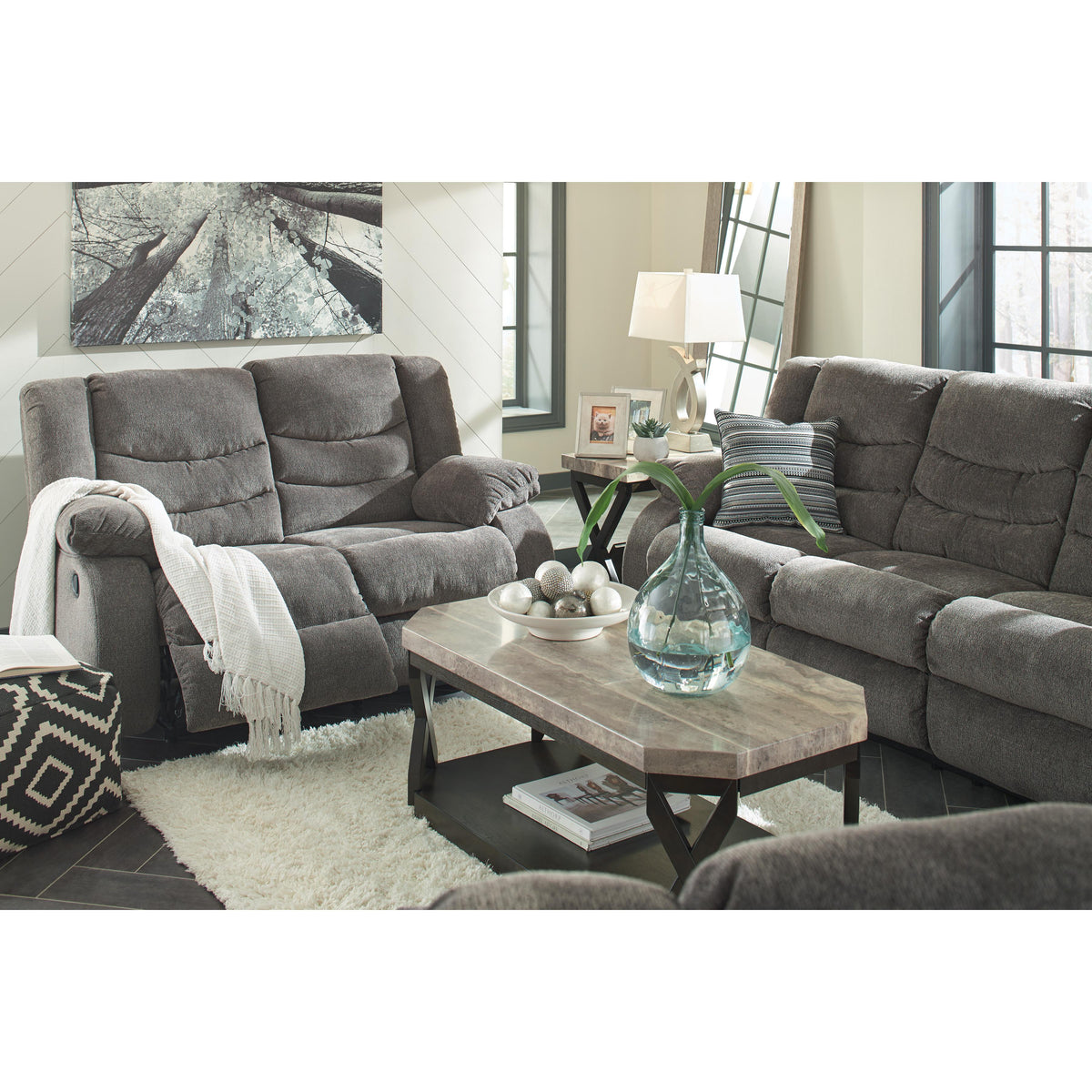  Signature Design by Ashley Tulen Reclining Fabric Sofa 9860688 IMAGE 6