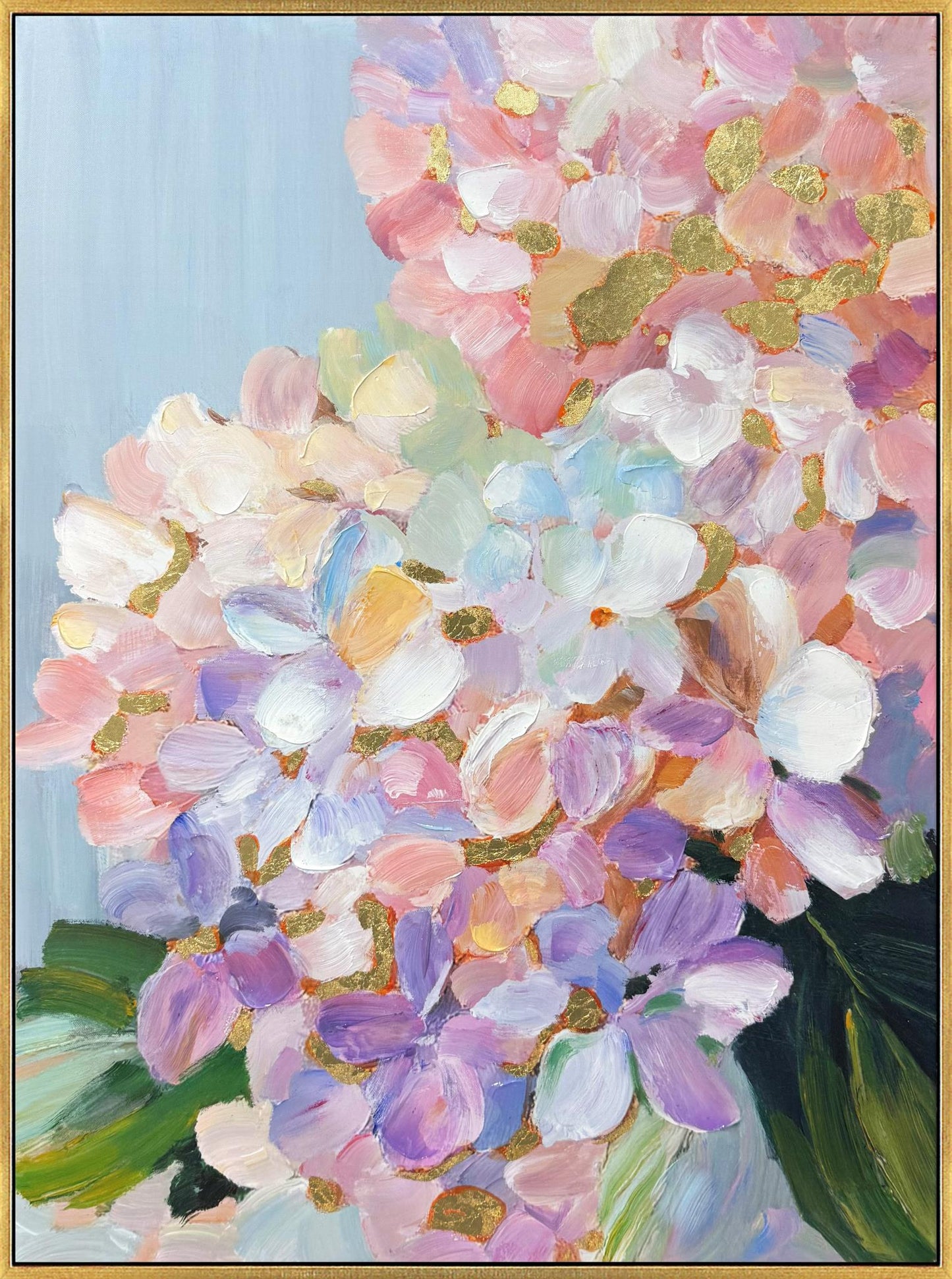 SC1271B "Petal Reverie II" Hand-Embellished Canvas in Frame