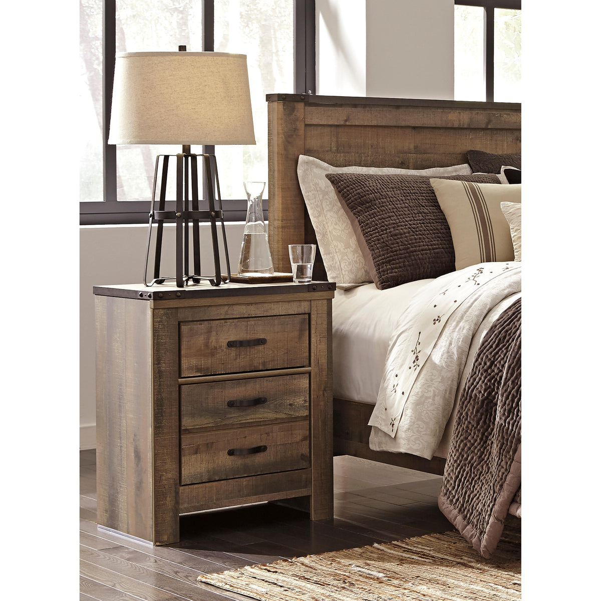  Signature Design by Ashley Trinell 2-Drawer Kids Nightstand B446-92 IMAGE 2