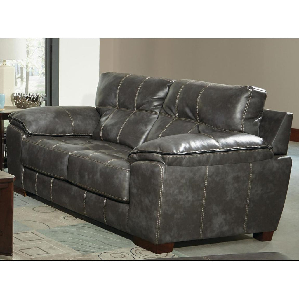 Jackson Furniture Hudson Stationary Fabric and Leather Look Loveseat 4396-02 1152-78/1252-78 IMAGE 1