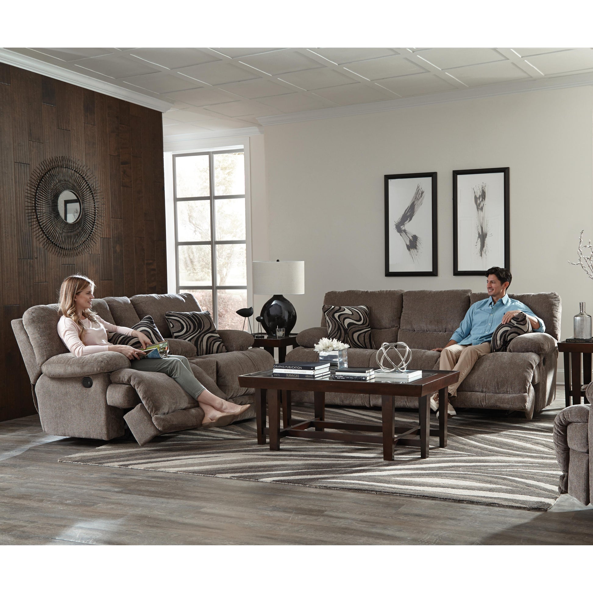  Catnapper Jules Reclining Fabric Loveseat with Console 2209 1724-18/2860-18 IMAGE 2