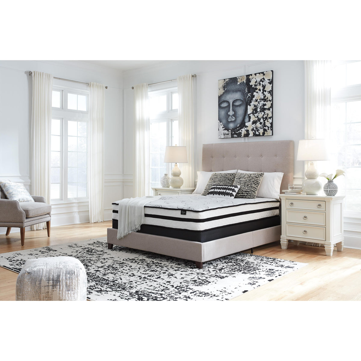  Sierra Sleep Chime 10 Inch Hybrid M69621 Full Mattress IMAGE 5