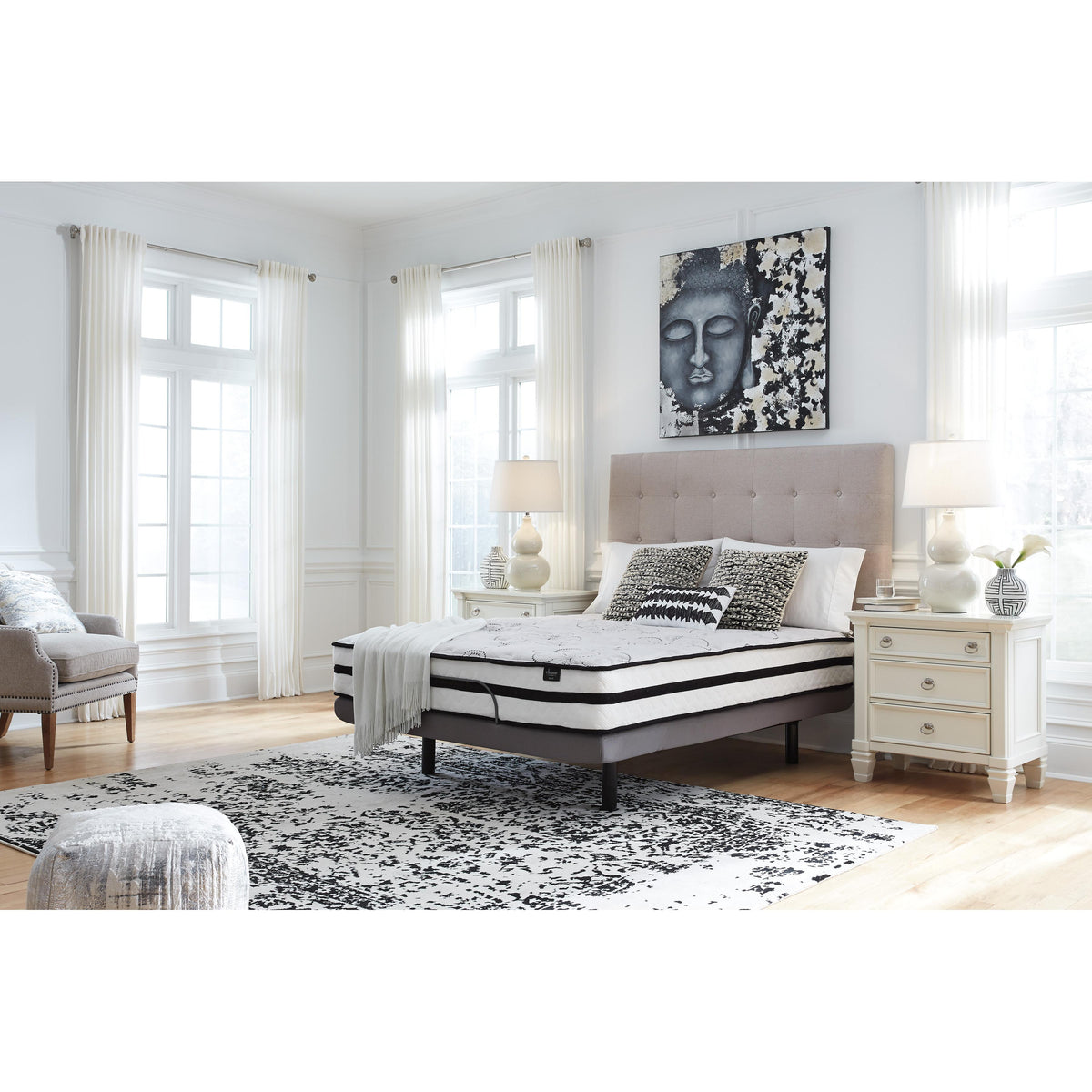  Sierra Sleep Chime 10 Inch Hybrid M69621 Full Mattress IMAGE 8
