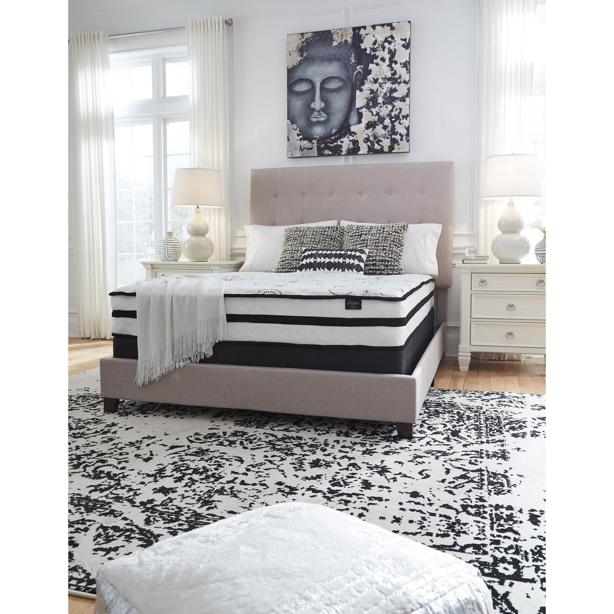  Sierra Sleep Chime 10 Inch Hybrid M69631 Queen Mattress IMAGE 4