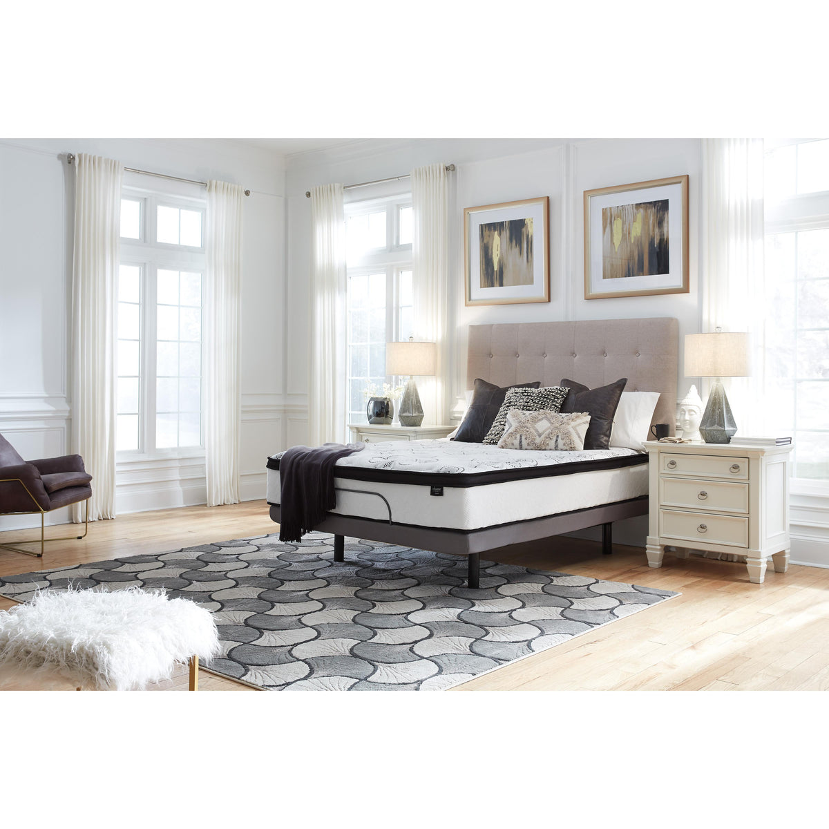  Sierra Sleep Chime 12 Inch Hybrid M69721 Full Mattress IMAGE 9