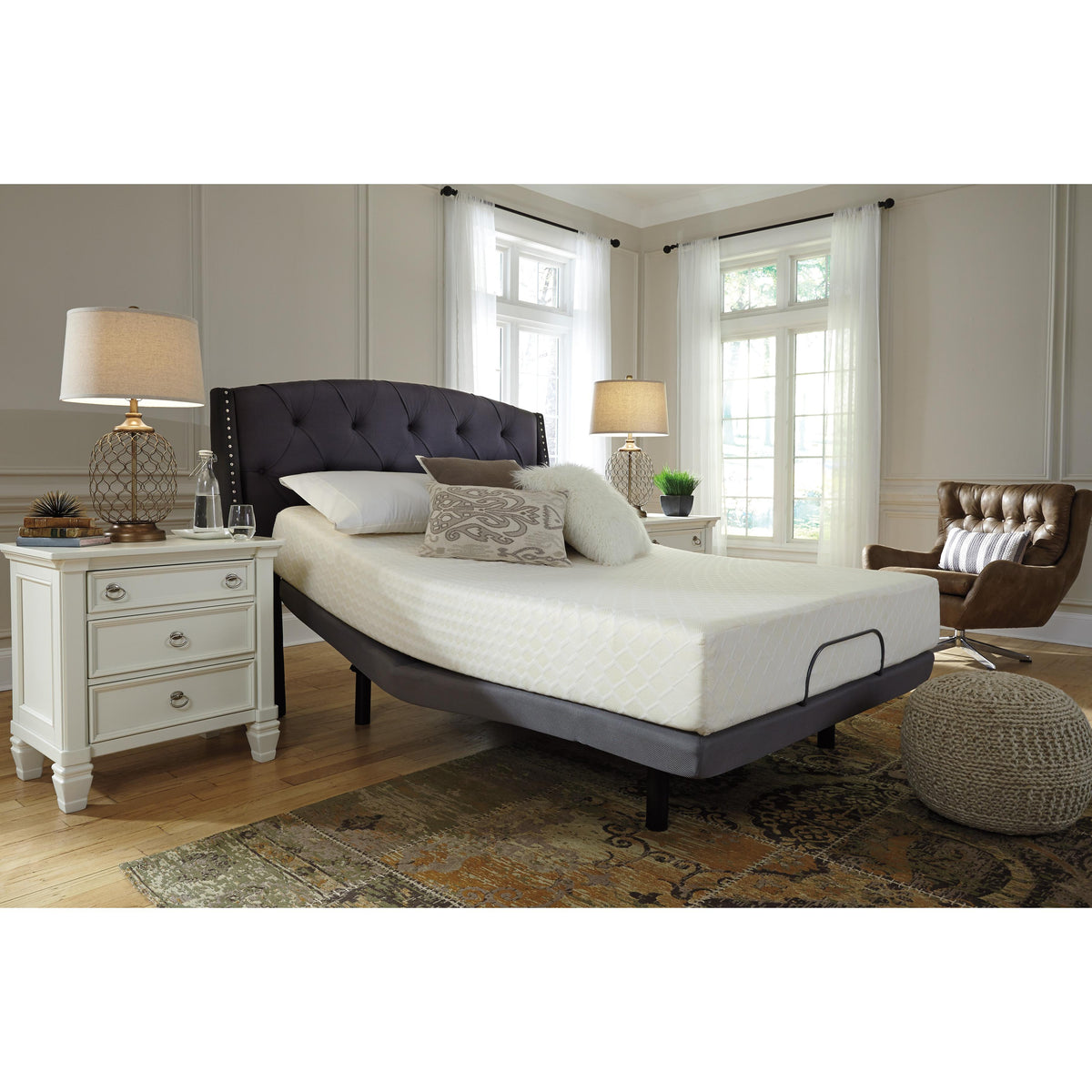  Sierra Sleep 10 Inch Chime Memory Foam M69951 California King Mattress IMAGE 13