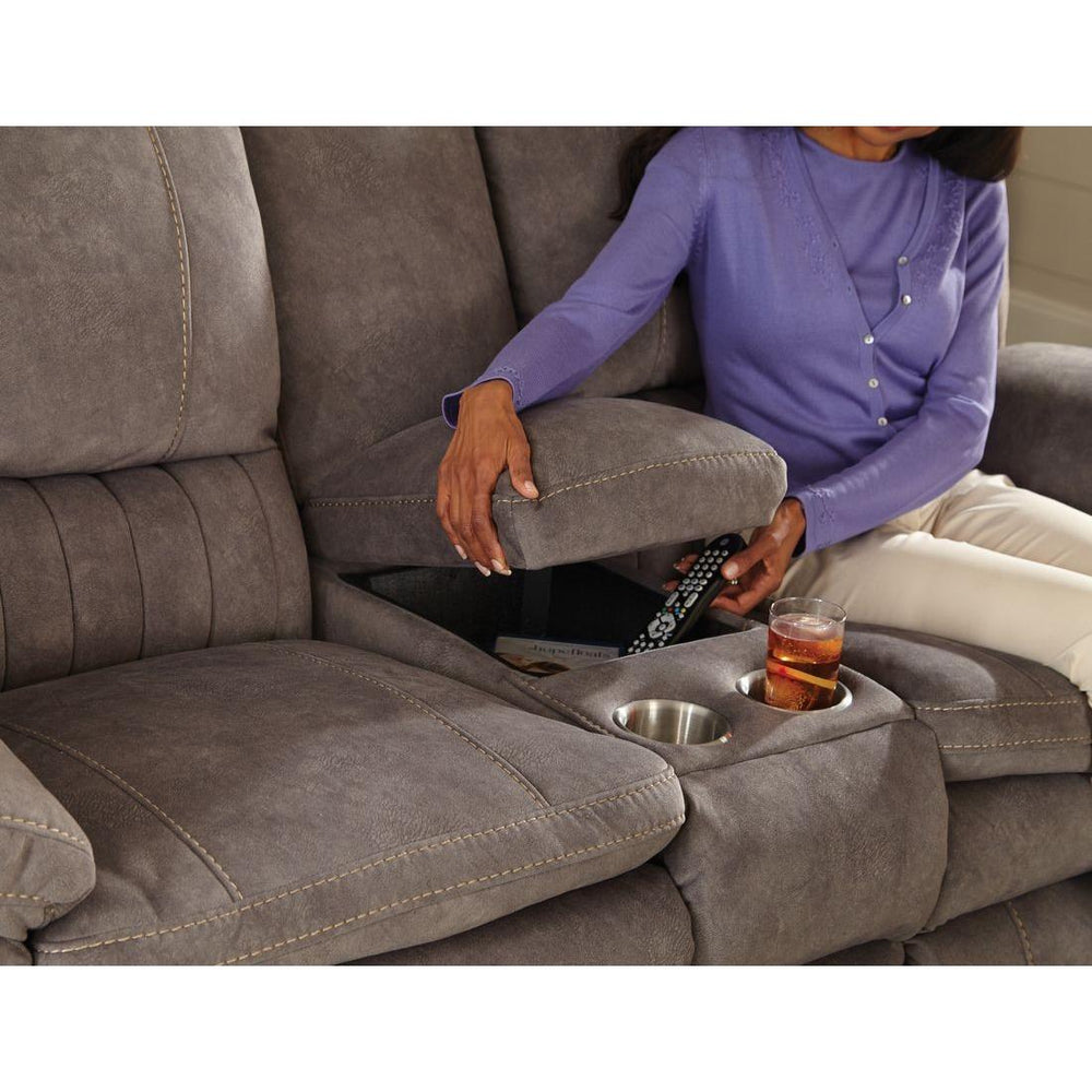 Catnapper Reyes Power Reclining Fabric Loveseat with Console 62409 2792-28 IMAGE 2