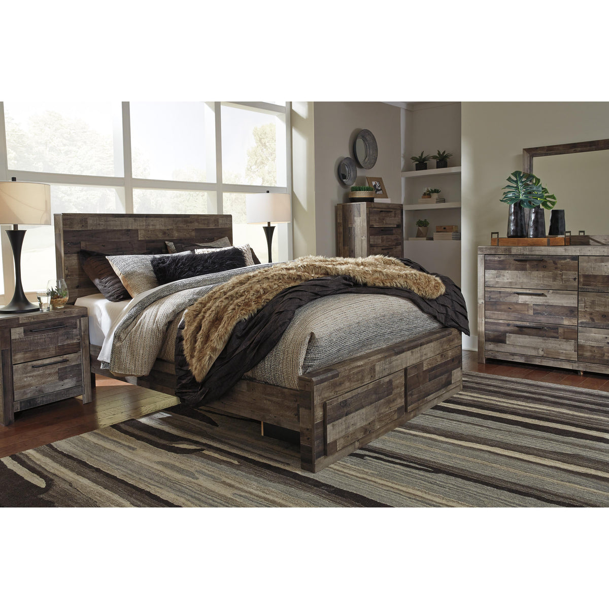  Benchcraft Derekson Queen Panel Bed with Storage B200-57/B200-54S/B200-95/B100-13 IMAGE 7