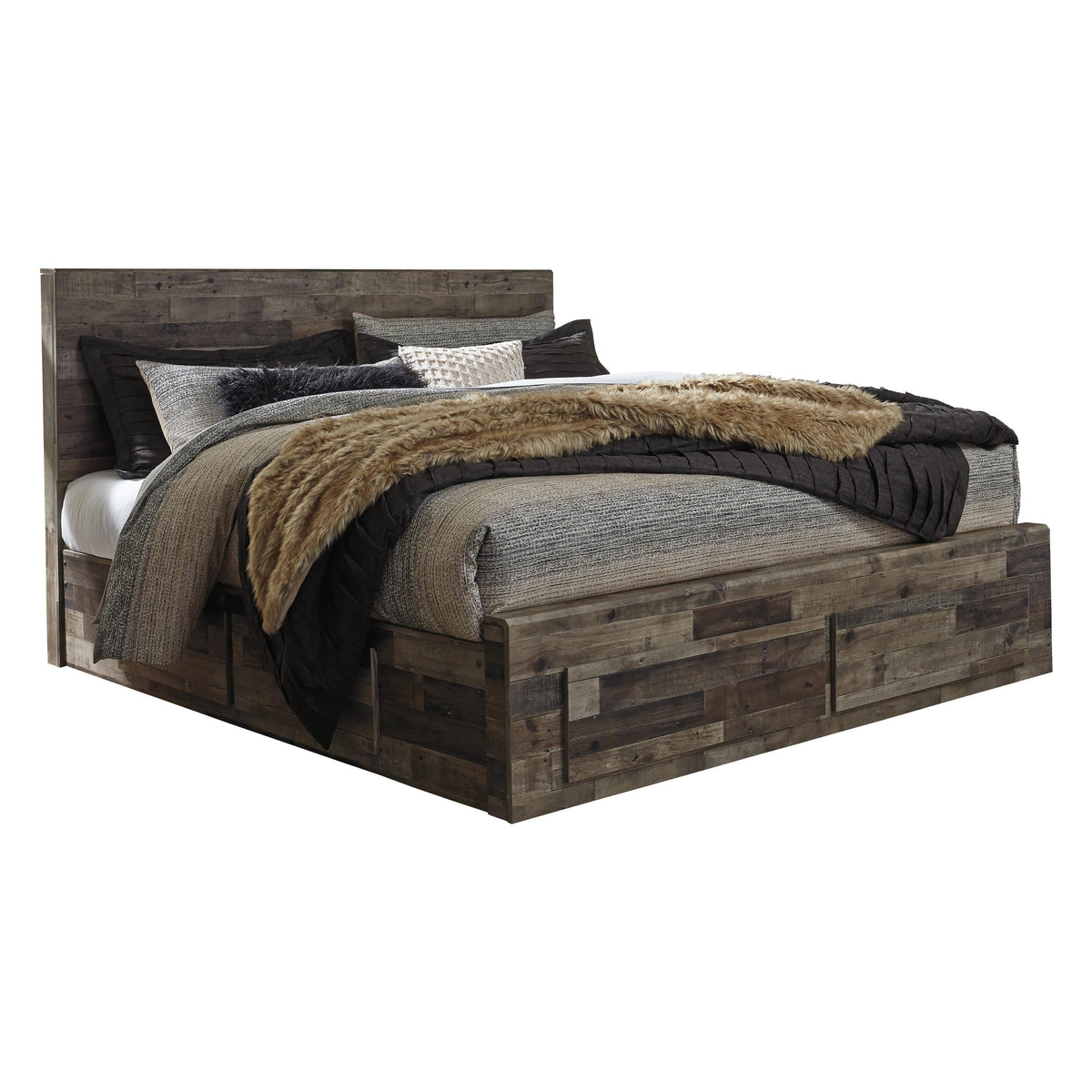  Benchcraft Derekson King Panel Bed with Storage B200-58/B200-56S/B200-60/B200-60/B100-14 IMAGE 1