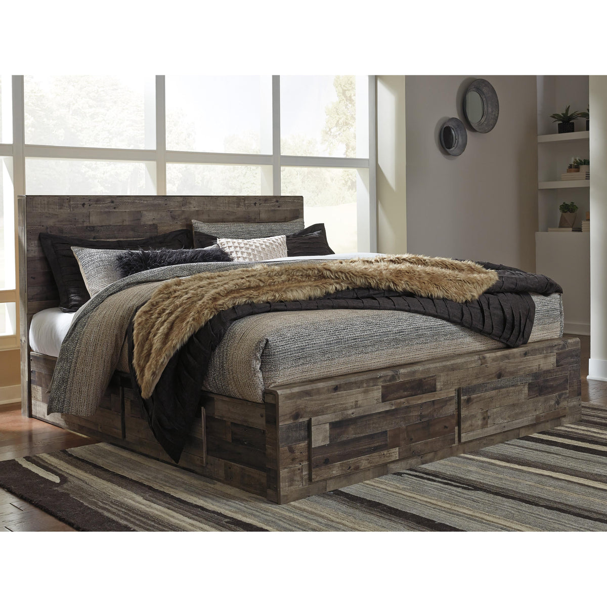  Benchcraft Derekson King Panel Bed with Storage B200-58/B200-56S/B200-60/B200-60/B100-14 IMAGE 2