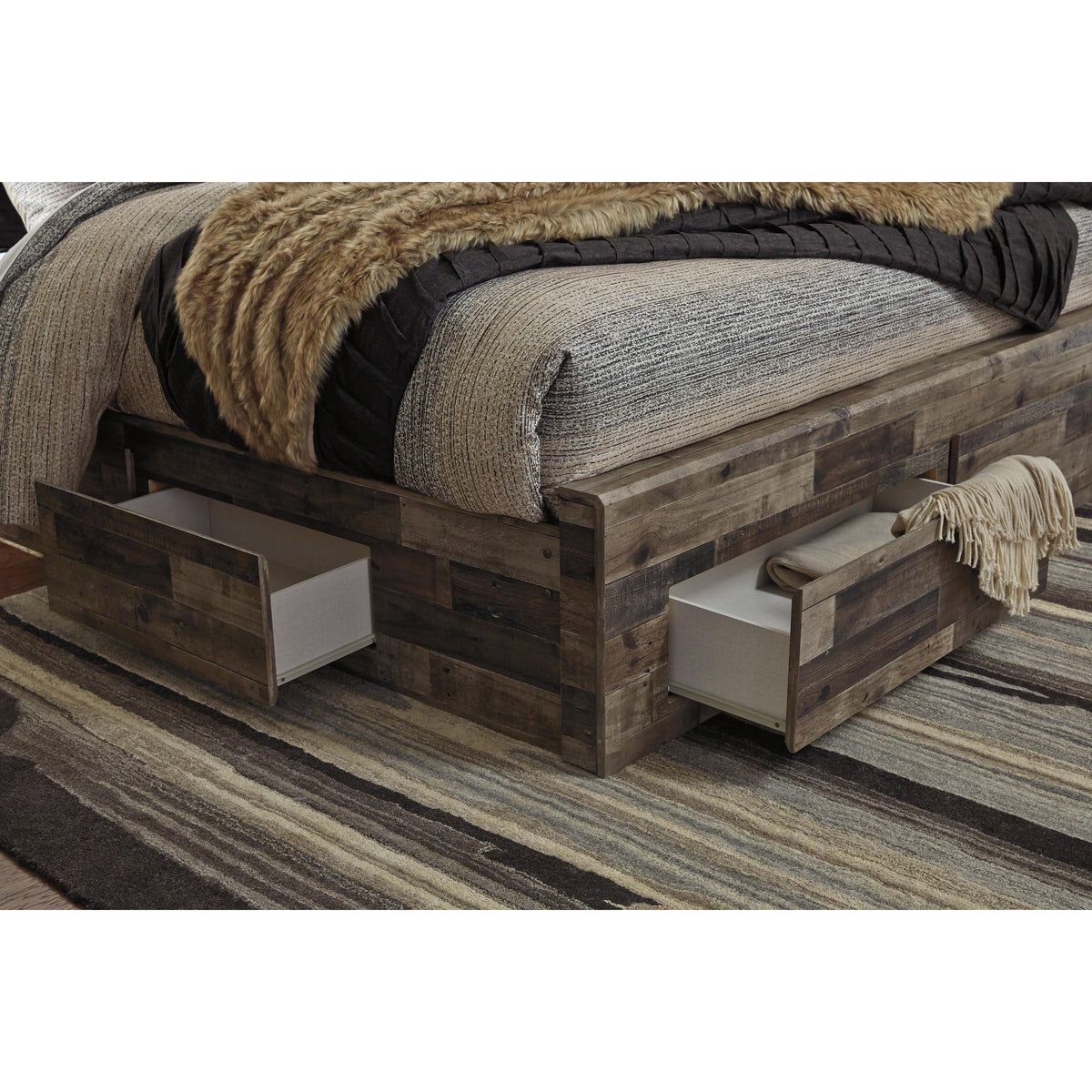  Benchcraft Derekson King Panel Bed with Storage B200-58/B200-56S/B200-60/B200-60/B100-14 IMAGE 4