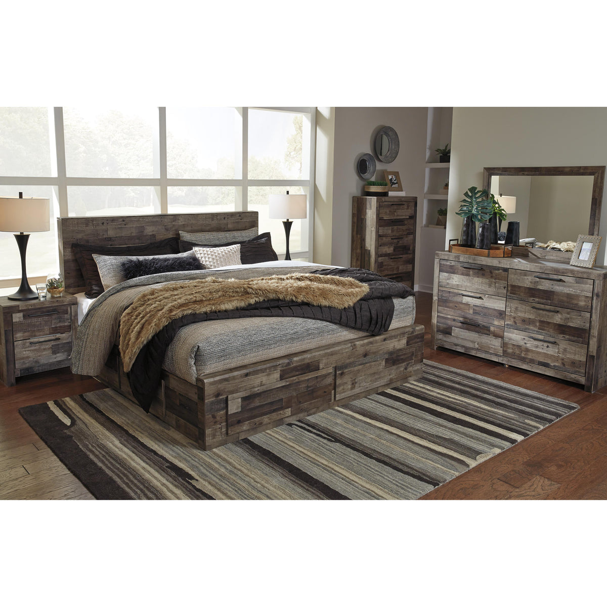  Benchcraft Derekson King Panel Bed with Storage B200-58/B200-56S/B200-60/B200-60/B100-14 IMAGE 5