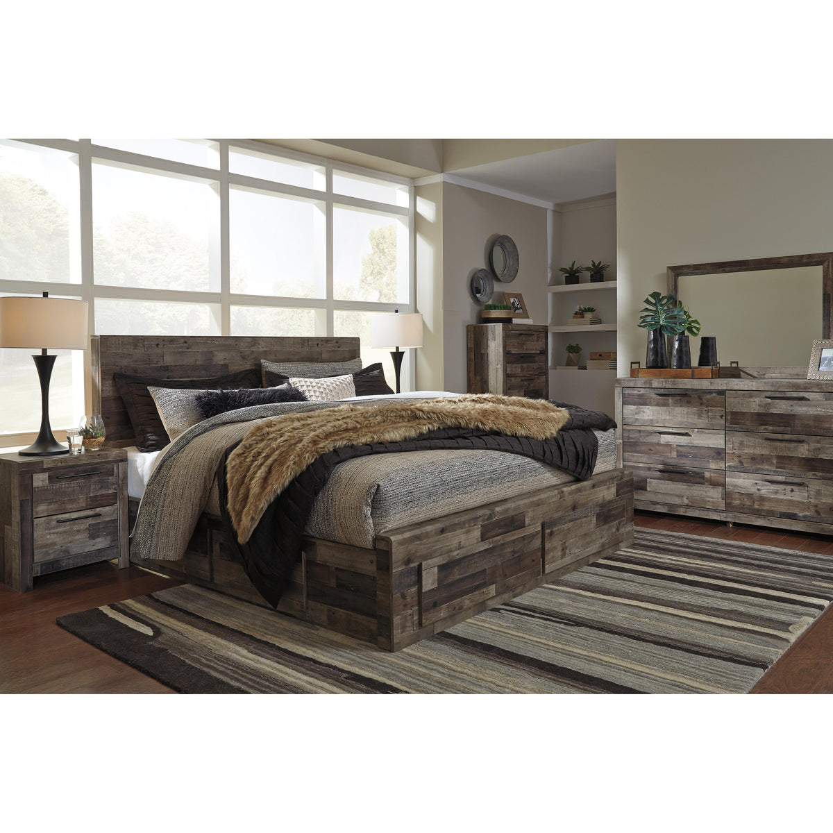  Benchcraft Derekson King Panel Bed with Storage B200-58/B200-56S/B200-60/B200-60/B100-14 IMAGE 6