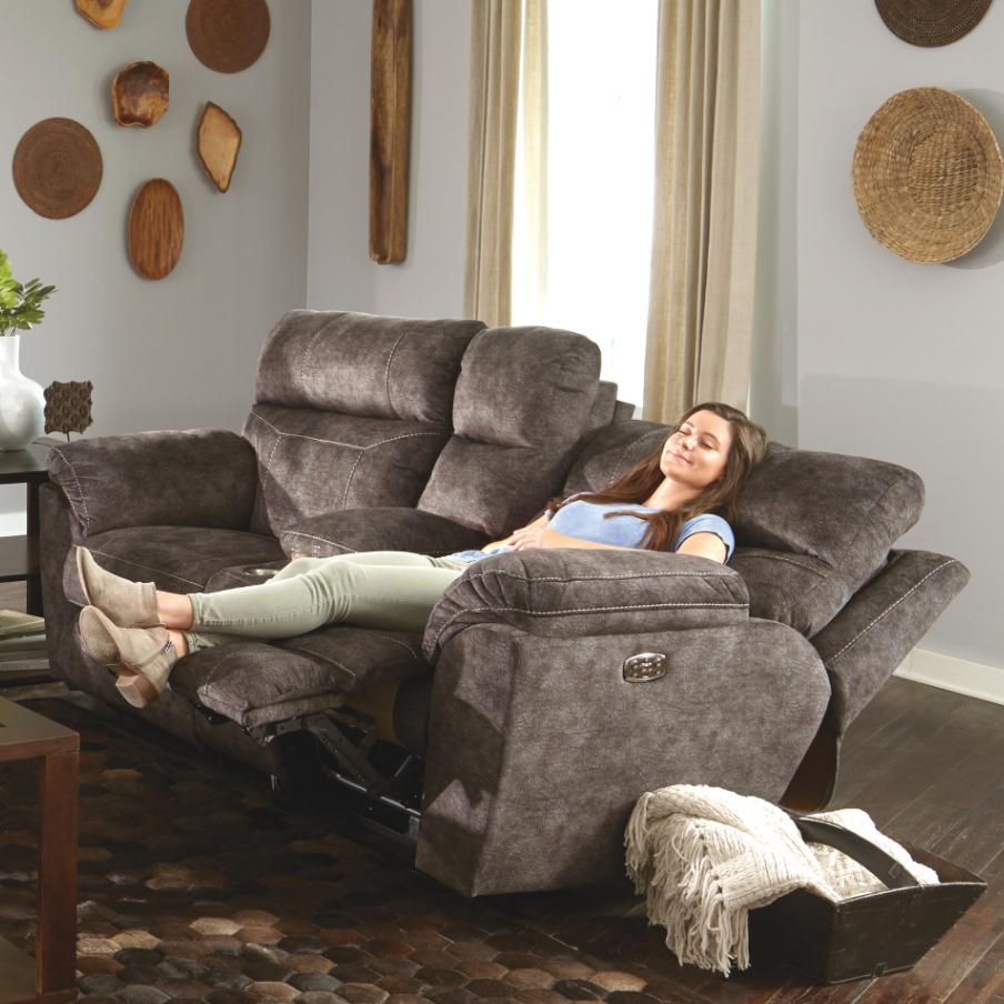 Catnapper Sedona Power Reclining Fabric Loveseat with Console 762229 2793-28 IMAGE 2