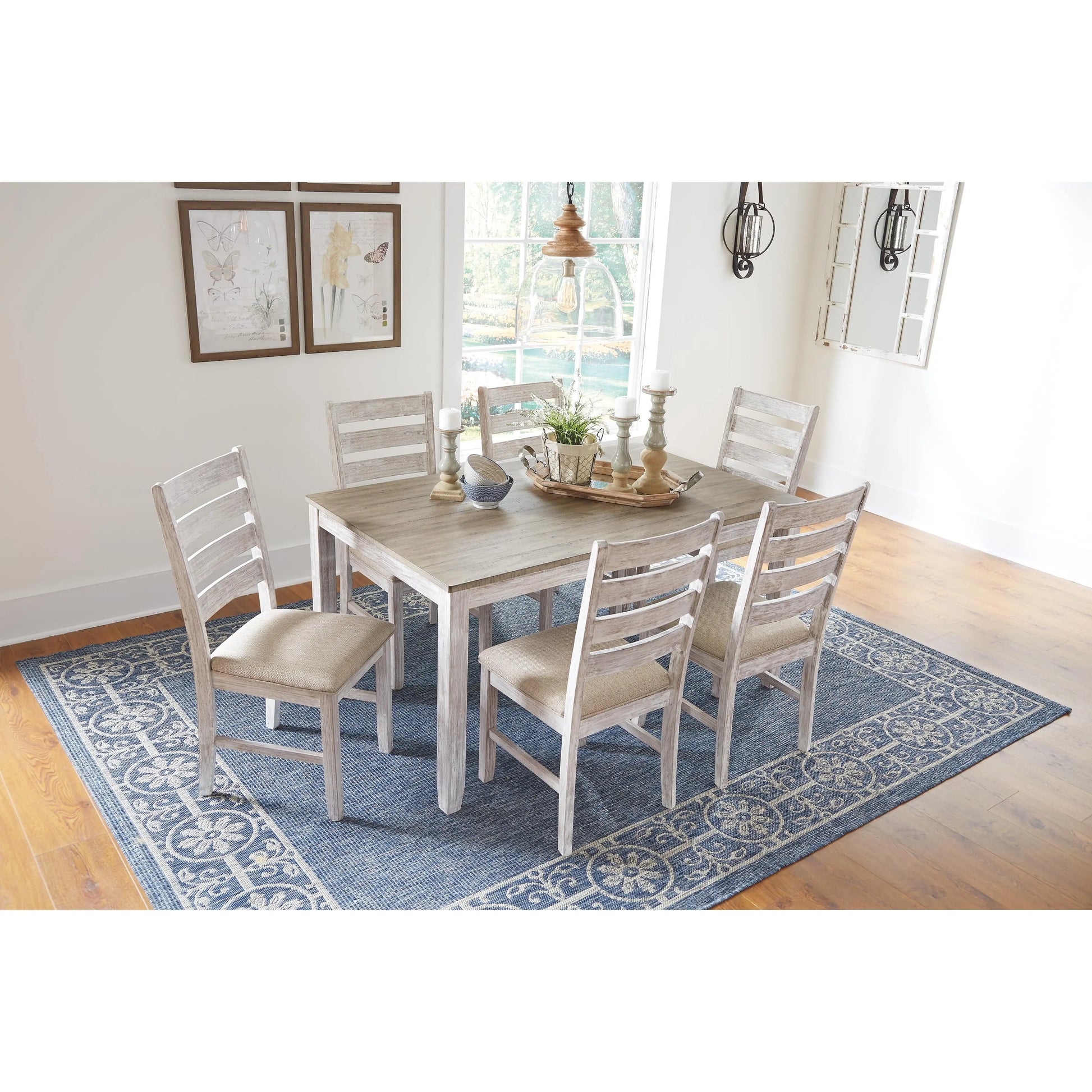 Coastal Chic Skempton Piece Dining Table Set Shop Modern Heritage
