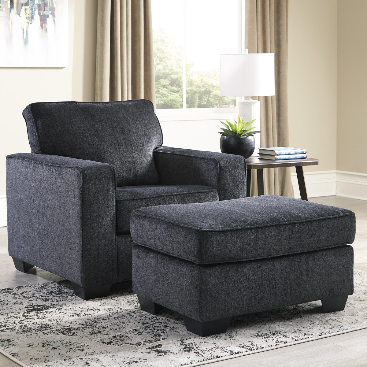  Signature Design by Ashley Altari Fabric Ottoman 8721314 IMAGE 3