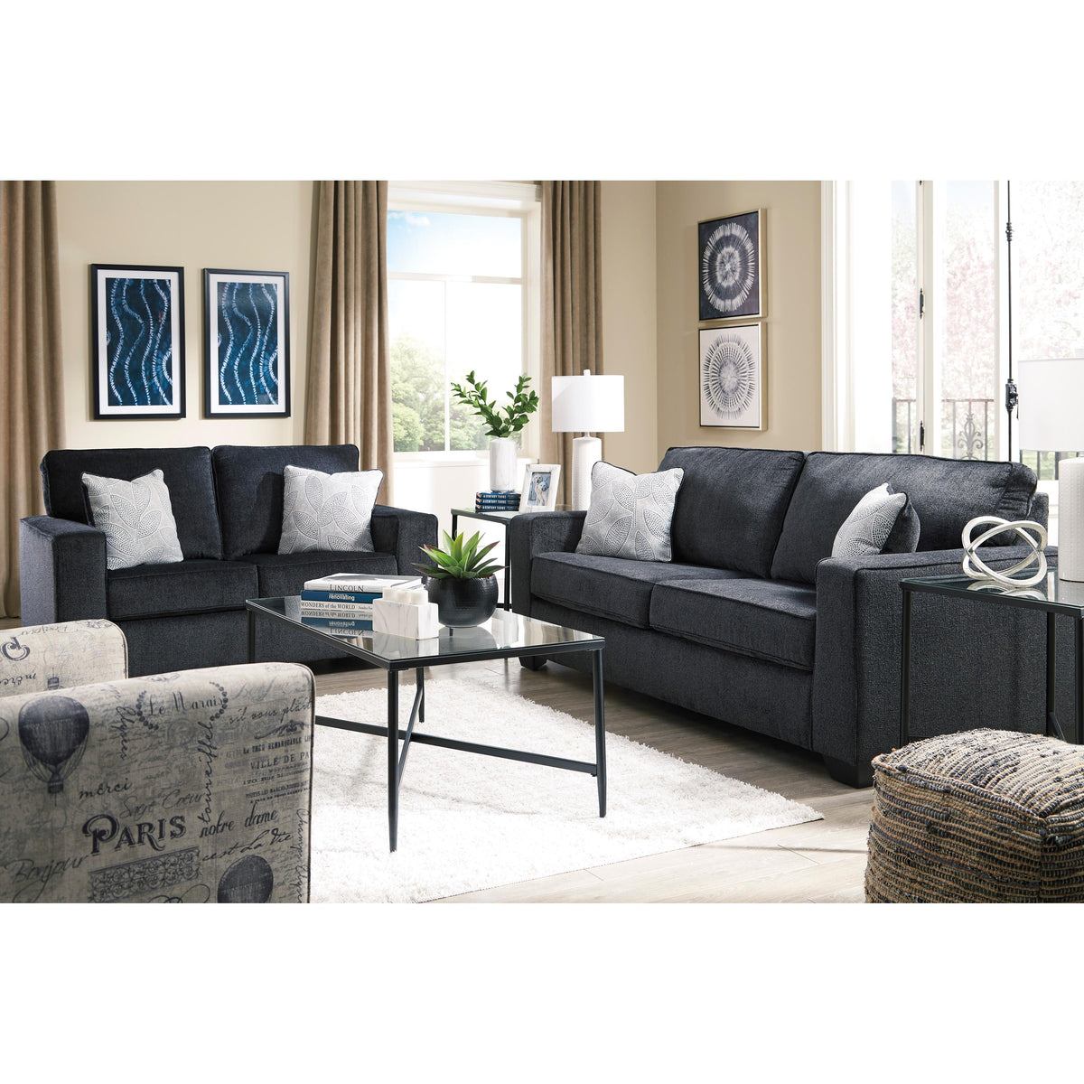  Signature Design by Ashley Altari Stationary Fabric Loveseat 8721335 IMAGE 4