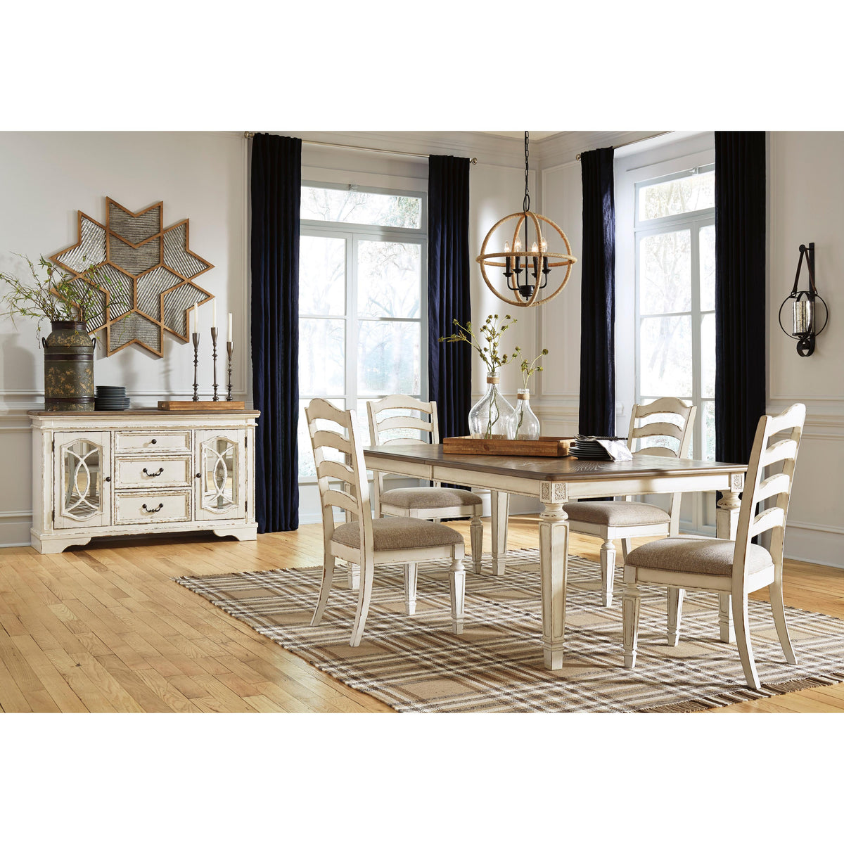  Signature Design by Ashley Realyn Dining Table D743-45 IMAGE 11