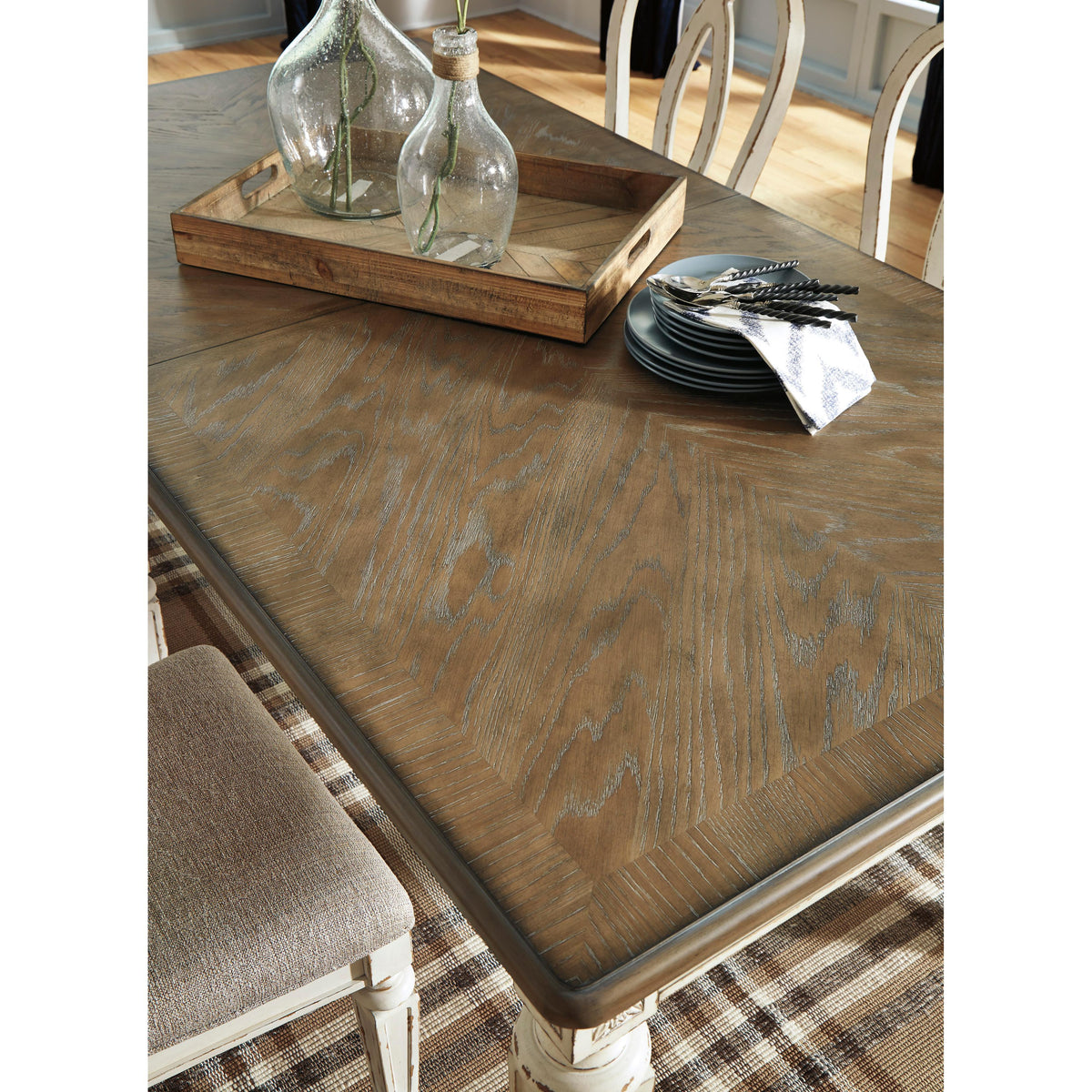  Signature Design by Ashley Realyn Dining Table D743-45 IMAGE 5